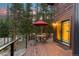 An inviting outdoor deck with seating and views, perfect for enjoying the natural surroundings in a relaxing setting at 592 Brook Dr, Idaho Springs, CO 80452