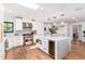 Modern kitchen with stainless steel appliances and a quartz island at 1065 S Monroe St, Denver, CO 80209