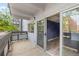 Balcony showcasing access to the home's interior, views of the outside neighborhood, and tree-lined streets at 555 E 10Th Ave # 111, Denver, CO 80203