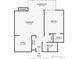 Floor plan featuring living room, bedroom, kitchen, and bath at 555 E 10Th Ave # 111, Denver, CO 80203