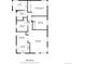 Detailed floor plan of a 1043 sq ft home, showcasing the layout of bedrooms, living areas, and utilities at 377 Stuart St, Denver, CO 80219