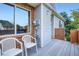 Private balcony with chairs offers a cozy outdoor retreat with views of the complex at 4135 E 119Th Pl # A, Thornton, CO 80233