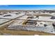 Panoramic aerial view of the property in a rural setting at 51 W 6Th Pl, Byers, CO 80103