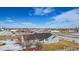 Aerial view of the property, showcasing its setting and neighborhood at 51 W 6Th Pl, Byers, CO 80103