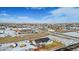 Panoramic aerial view of the property and surrounding neighborhood at 51 W 6Th Pl, Byers, CO 80103
