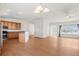 Bright open space between kitchen and living area at 51 W 6Th Pl, Byers, CO 80103