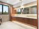 Modern bathroom features a large vanity, ample storage, stylish lighting, and a sleek design at 34089 Woodland Dr, Evergreen, CO 80439