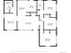 Detailed floorplan showing layout of living room, bedrooms, kitchen, dining area, laundry, and bathrooms at 5167 S Pearl St, Littleton, CO 80121