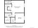 Detailed floor plan highlighting the recreation room, bedroom, and walk-in closets at 4035 Fenton Ct, Wheat Ridge, CO 80212