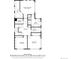 Floor plan showcasing bedroom, bathroom and laundry room dimensions and layout at 4035 Fenton Ct, Wheat Ridge, CO 80212