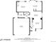 Detailed floor plan showing the layout of the living room, dining area, kitchen, and garage at 4821 N Silverlace Dr, Castle Rock, CO 80109