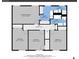 Layout of the second floor featuring a primary bedroom, three additional bedrooms, and three bathrooms at 12423 W 68Th Ave, Arvada, CO 80004