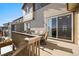 Spacious deck with outdoor seating and access to the home's interior at 13979 Night Owl Ln, Parker, CO 80134