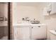 Laundry area with modern washer and dryer at 325 Four O Clock Rd # 303, Breckenridge, CO 80424