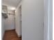 Walk-in closet providing great storage space with built in shelves and racks at 1850 Folsom St # 411, Boulder, CO 80302