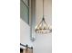 Close up view of exposed ductwork and a modern light fixture, which adds industrial charm to the living space at 2506 16Th St, Denver, CO 80211