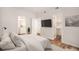 Bright bedroom features hardwood floors, neutral walls and access to bathroom and closet at 2685 S Dayton Way # 234, Denver, CO 80231