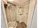 Bathroom with a standing shower and an updated vanity and mirror at 3531 E 91St Ave, Thornton, CO 80229