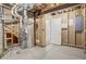 Unfinished basement with visible utilities and framed-out walls at 6812 Indian Paintbrush St, Frederick, CO 80530