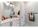 Stylish bathroom features modern fixtures, a sleek mirror, and a clean, contemporary design at 445 Panoramic Dr, Monument, CO 80132