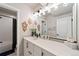 Modern bathroom features a sleek vanity, contemporary lighting, and a stylish design at 445 Panoramic Dr, Monument, CO 80132