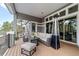 Relaxing outdoor deck space perfect for entertaining with comfortable seating and a cozy heater for chilly nights at 445 Panoramic Dr, Monument, CO 80132