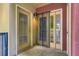 Balcony has both a screened door and a sliding door at 5201 S Fox St # 102, Littleton, CO 80120
