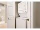 Conveniently placed stackable washer and dryer at 5201 S Fox St # 102, Littleton, CO 80120