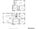 Floor plan showing the layout of the home, including the kitchen, living room, and bedrooms at 7339 Carr St, Arvada, CO 80005