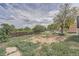 Large backyard space with a wooden fence perimeter, offering privacy at 15691 E Atlantic Cir, Aurora, CO 80013