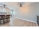 This spacious living area has new flooring and lots of natural light at 15691 E Atlantic Cir, Aurora, CO 80013