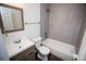 Bathroom featuring modern fixtures, stylish vanity, and tiled shower over tub at 4087 S Clarkson S St, Englewood, CO 80113