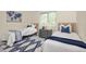 Cozy bedroom with twin beds, neutral decor, and a large window providing ample natural light at 76 Mineola Ct, Boulder, CO 80303