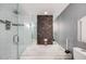 Spa-like bathroom with walk-in shower and soaking tub at 14852 E Kentucky Dr # 928, Aurora, CO 80012