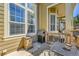 Cozy outdoor patio area with a grill, seating, and ample space for entertaining at 720 Reid Pl, Castle Rock, CO 80108