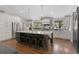 Spacious kitchen with a large center island and modern appliances at 2717 S Langley Ct, Denver, CO 80210