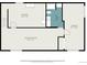 Basement floor plan includes bedroom, bathroom, basement and recreation room with measurements for each space at 14797 E Temple Dr, Aurora, CO 80015