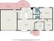 Detailed floor plan showcasing the layout of the home, including dimensions of each room and outdoor space at 14797 E Temple Dr, Aurora, CO 80015