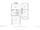 First floor layout showing kitchen, living areas, bathroom, and bedrooms at 9823 Salford Ln, Highlands Ranch, CO 80126