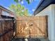 Newly constructed wooden fence gate providing backyard access at 8873 Princeton St, Westminster, CO 80031