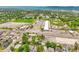 Wide aerial view showcasing the property's proximity to local schools, sports fields and businesses at 5152 Bryant St, Denver, CO 80221