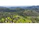 Scenic aerial view of a mountain home nestled in a lush forest setting at 393 Dixon Rd, Boulder, CO 80302