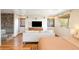 Relaxing living area with stylish furnishings, stained glass window, and a tranquil atmosphere at 393 Dixon Rd, Boulder, CO 80302
