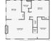 Detailed floor plan showcasing the layout of the home's living spaces and utility room at 2210 Miller St, Lakewood, CO 80215