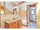 Bathroom with vanity, medicine cabinet and shower at 13581 Sable Blvd, Brighton, CO 80601