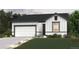 Charming home showcasing a two-car garage, lovely landscaping, and craftsman-style details at 4335 Gozzer Ranch Dr, Elizabeth, CO 80107