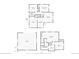 Two-story home floor plan with primary bedroom, living room, and garage at 2354 S Ogden St, Denver, CO 80210