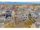 Aerial view of home with solar panels on roof at 13472 Monroe St, Thornton, CO 80241