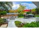 Spacious backyard with hot tub, fire pit, and patio at 2775 E Dartmouth Ave, Denver, CO 80210