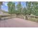 Spacious back deck overlooking a fenced backyard at 10288 Salida St, Commerce City, CO 80022